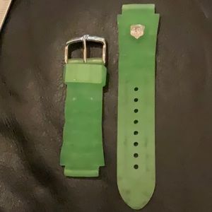 Façonnable  Green Rubber Watch band